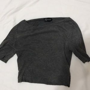 Gray Topshop crop top